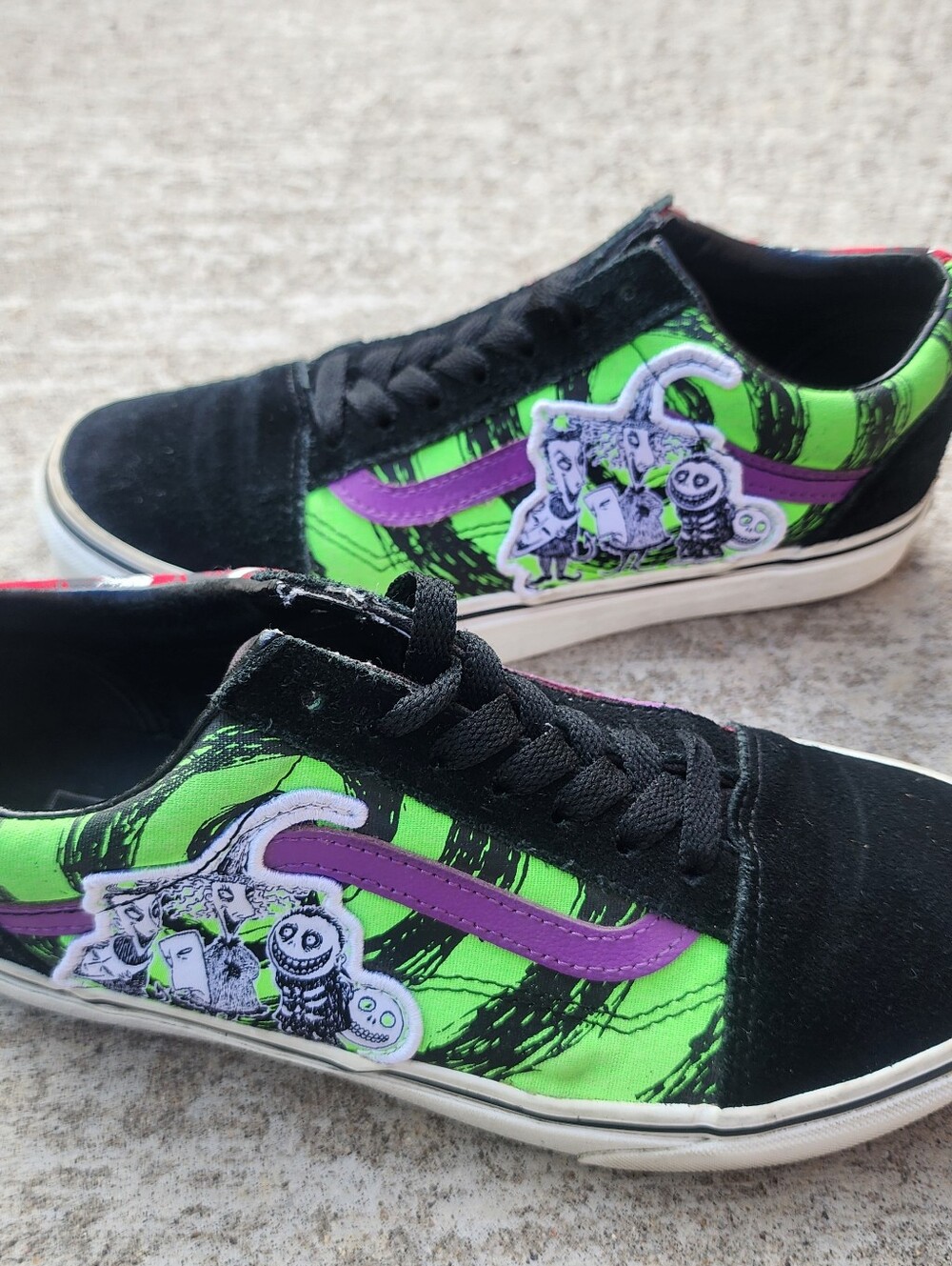 Vans x The Nightmare Before Christmas Old Skool Lock Shock Barrel Sneakers, W 7